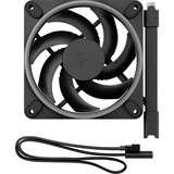 Fractal Design Momentum 12 RGB Black, Ventilateur de boîtier Noir, Connecteur PWM à 4 broches, ARGB Gen 2 (16 LED)