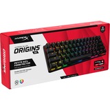 HyperX Alloy Origins 60, clavier gaming Noir, Layout États-Unis, HyperX Red