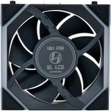 Lian Li UNI FAN SL120 LCD Wireless ventilateur de boîtier RGB  Noir, 120 x 124.5 x 28 mm, PWM