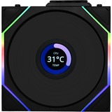 Lian Li UNI FAN TL120 LCD Wireless Single Pack, Ventilateur de boîtier Noir, 4 broches PWM + 1x 9 broches USB