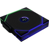 Lian Li UNI FAN TL120 LCD Wireless Single Pack, Ventilateur de boîtier Noir, 4 broches PWM + 1x 9 broches USB