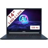 MSI Stealth 14 AI Studio A1VFG-015BE 14" PC portable gaming  Bleu foncé | Core Ultra 7 155H | RTX 4060 | 16 Go | SSD 1 To | 120 Hz