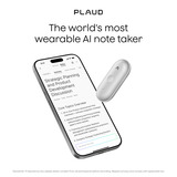 Plaud NotePin S, Enregistreur vocal Argent, 64 Go, Bluetooth 5.2 / BLE (Bluetooth Low Energy) / Wi-Fi