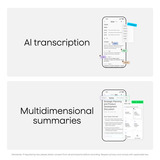 Plaud NotePin S, Enregistreur vocal Argent, 64 Go, Bluetooth 5.2 / BLE (Bluetooth Low Energy) / Wi-Fi