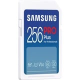 Samsung PRO Plus 256 Go SDXC, Carte mémoire Blanc, UHS-I U3, Classe 3, V30, lecteur de carte inclus