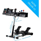 Wheel Stand Pro Deluxe V2 Saitek Pro Flight Yoke System, Support Noir, pour système Saitek Pro Flight Yoke