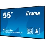 iiyama LH5560UHS-B1AG, Affichage public Noir (Mat)