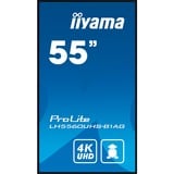 iiyama LH5560UHS-B1AG, Affichage public Noir (Mat)