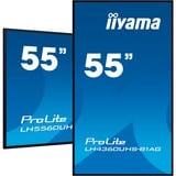 iiyama LH5560UHS-B1AG, Affichage public Noir (Mat)