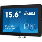 iiyama ProLite OTF1616MC-B1 15.6" Moniteur tactile Noir, 1x DisplayPort, 1x HDMI, 1x VGA, 1x RJ-45