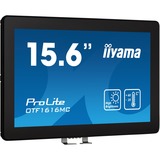 iiyama ProLite OTF1616MC-B1 15.6" Moniteur tactile Noir, 1x DisplayPort, 1x HDMI, 1x VGA, 1x RJ-45
