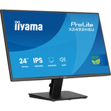 iiyama ProLite X2492HSU-B1 24" Moniteur  Noir (Mat), HDMI, DisplayPort, audio, USB