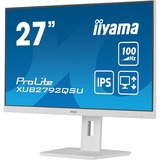 iiyama ProLite XUB2792QSU-W6 27" Moniteur  Blanc, HDMI, DisplayPort, USB, Audio