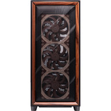 Antec Flux Pro Noctua Edition ATX boîtier big tower Noir/bois | 3x USB-C | Verre Trempé