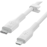 Belkin BOOSTCHARGE PRO Flex USB-C/USB-C, Câble Blanc, 3 mètres