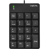 LogiLink ID0184 USB, Pavé numérique Noir