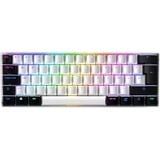 Sharkoon SKILLER SGK50 S4 RGB clavier gaming mécanique Blanc, Layout BE (AZERTY), Kailh Brown, 60%, Hot-swappable