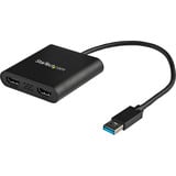 Startech USB > Adaptateur double HDMI - 4K Noir/Noir