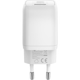 goobay 65W GaN USB-C PD Multiport Quick Charger Nano Blanc, 2x USB-C, 1x USB-A