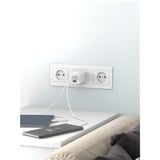 goobay 65W GaN USB-C PD Multiport Quick Charger Nano Blanc, 2x USB-C, 1x USB-A
