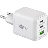 goobay 65W GaN USB-C PD Multiport Quick Charger Nano, Chargeur Blanc