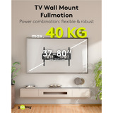 goobay TV Wall Mount Basic FULLMOTION (L), Support de moniteur Noir