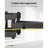 goobay TV Wall Mount Basic FULLMOTION (L), Support de moniteur Noir