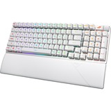 ASUS ROG STRIX SCOPE II 96 RX Wireless, clavier gaming Blanc, Layout États-Unis, ROG RX Red, Bluetooth / 2.4GHz / USB 2.0