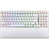 ASUS ROG STRIX SCOPE II 96 RX Wireless, clavier gaming Blanc, Layout États-Unis, ROG RX Red, Bluetooth / 2.4GHz / USB 2.0