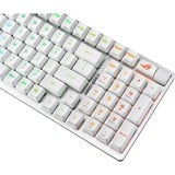 ASUS ROG STRIX SCOPE II 96 RX Wireless, clavier gaming Blanc, Layout États-Unis, ROG RX Red, Bluetooth / 2.4GHz / USB 2.0