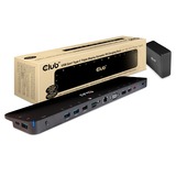 Club 3D USB-C 3.2 Gen1 Triple Display Dynamic PD Charging Dock 100W, Station d'accueil Noir