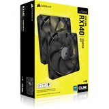 Corsair iCUE LINK RX140 140 mm PWM-fan, Ventilateur de boîtier Noir, 4-pin PWM