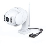 Foscam SD4, 4MP Dual-Band WiFi PTZ outdoor security camera, Caméra de surveillance Blanc, WiFi, LAN