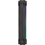 Fractal Design Momentum 14 RGB Black, Ventilateur de boîtier Noir, Connecteur PWM à 4 broches, ARGB Gen 2 (20 LED)
