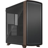 Fractal Design Summit Black TG Light Tint boîtier midi tower Noir/bois | 2x USB-A | 1x USB-C | Window