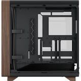 Fractal Design Summit Black TG Light Tint boîtier midi tower Noir/bois | 2x USB-A | 1x USB-C | Window