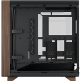 Fractal Design Summit Black TG Light Tint boîtier midi tower Noir/bois | 2x USB-A | 1x USB-C | Window