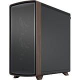 Fractal Design Summit Black TG Light Tint boîtier midi tower Noir/bois | 2x USB-A | 1x USB-C | Window