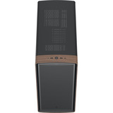 Fractal Design Summit Black TG Light Tint boîtier midi tower Noir/bois | 2x USB-A | 1x USB-C | Window