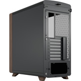 Fractal Design Summit Black TG Light Tint boîtier midi tower Noir/bois | 2x USB-A | 1x USB-C | Window