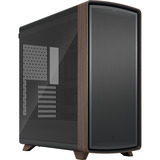 Fractal Design Summit boîtier midi tower Noir/bois | 2x USB-A | 1x USB-C | Window