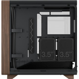 Fractal Design Summit boîtier midi tower Noir/bois | 2x USB-A | 1x USB-C | Window