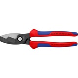 KNIPEX Coupe-câbles 95 12 200, Tenailles de cran Rouge/Bleu, à double tranchants