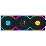 Lian Li UNI FAN SL120 LCD Wireless Reverse Blade ventilateurs de boîtier RGB  Noir, 3 pièces, 120 x 124.5 x 28 mm, PWM