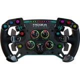 MOZA GS V2P GT Cuir microfibre, Volant Noir, Volant, Avec fil &sans fil, Noir, Polymère renforcé en fibre de carbone (CFRP), Fibre de carbone, Cuir, Microfibre, Libération rapide, Batterie