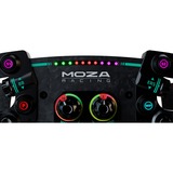 MOZA GS V2P GT Cuir microfibre, Volant Noir, Volant, Avec fil &sans fil, Noir, Polymère renforcé en fibre de carbone (CFRP), Fibre de carbone, Cuir, Microfibre, Libération rapide, Batterie