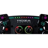 MOZA GS V2P GT Microfibre Cuir, Volant Noir, Volant, Avec fil &sans fil, Noir, Polymère renforcé en fibre de carbone (CFRP), Fibre de carbone, Cuir, Microfibre, Libération rapide, Batterie