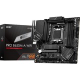 MSI PRO B650M-A WIFI carte mère socket AM5 Noir, RAID, 2.5 Gb-LAN, WLAN, BT, Sound, µATX