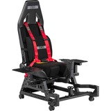 Next Level Racing Flight Seat Pro, Siège gaming Noir/Rouge