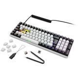 Sharkoon SKILLER SGK50 S2 RGB clavier gaming mécanique Blanc, Layout BE (AZERTY), Gateron Brown, 96%, Hot-swappable
